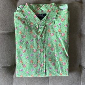 Polo by Ralph Lauren button down shirt Men's XXL flower Classic fit